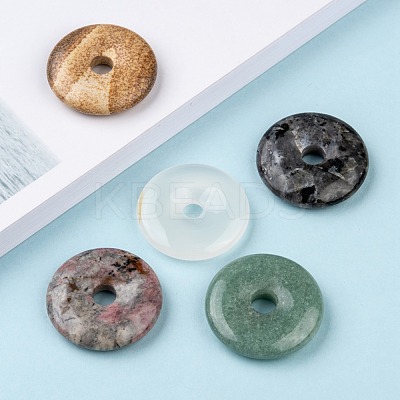 Natural Gemstone Pendants G-F524-B-1