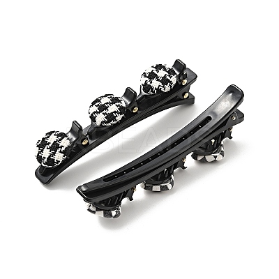 Fashion Double Layer Cloth Alligator Hair Clips Sets PHAR-P005-26-1