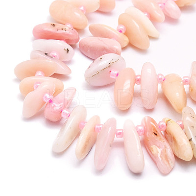 Natural Pink Opal Beads Strands G-E569-O13-1