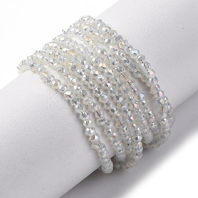 Electroplate Glass Beads Strands EGLA-H107-01A-A03-1