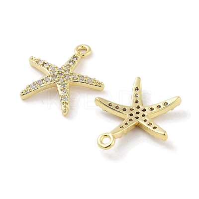 Brass Micro Pave Clear Cubic Zirconia Pendants LS-ZIRC-P120-05G-1