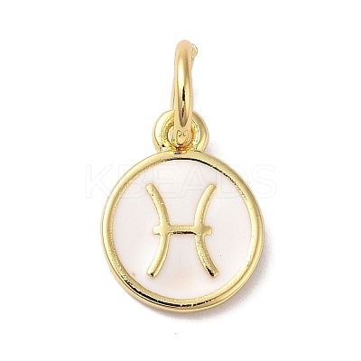 Real 18K Gold Plated Brass Enamel Charms KK-L216-001G-A02-1