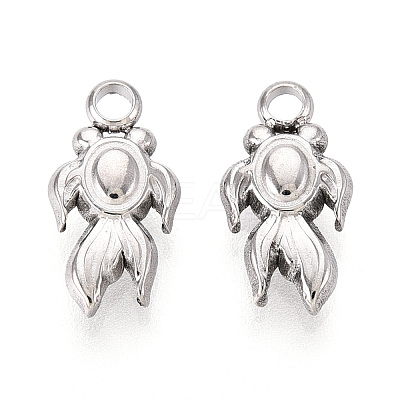 304 Stainless Steel Charms STAS-T067-90S-1