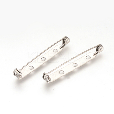 Non-Tarnish 304 Stainless Steel Pin Brooch Back Bar Findings STAS-Q184-04C-1