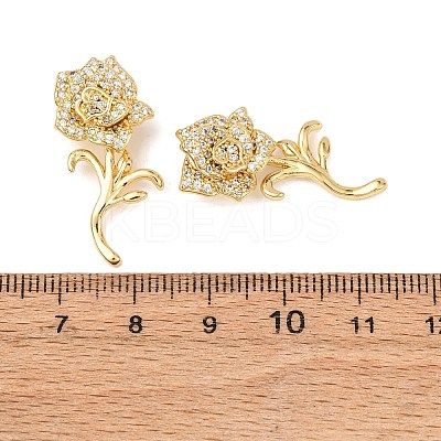 Brass Micro Pave Cubic Zirconia Pendants KK-G543-07G-03-1