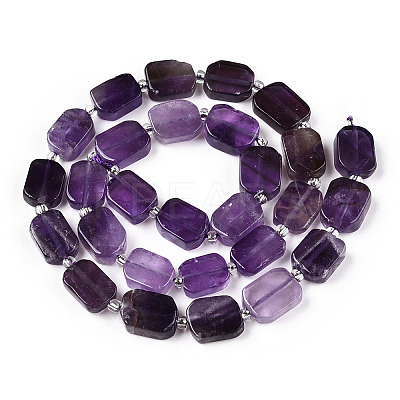 Natural Amethyst Beads Strands G-T138-06-1