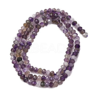 Faceted Natural Amethyst Beads Strands LS-G-RM241221-N2-1