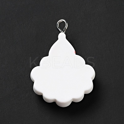 Christmas Opaque Resin Pendants RESI-G043-A08-1