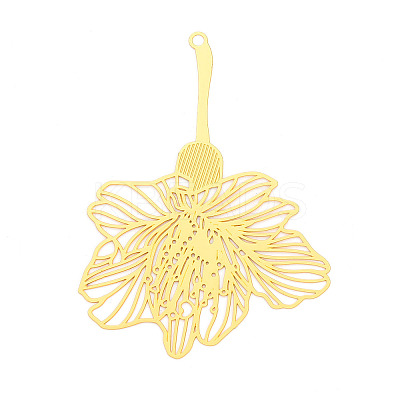 Brass Filigree Big Pendants KKC-T003-37G-1