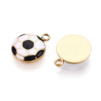 304 Stainless Steel Enamel Pendants STAS-T068-09-1