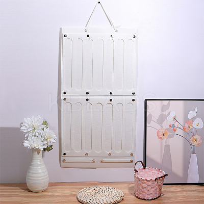 2Pcs 2 Styles Felt Large Capacity Hair Clips Storage Hangers AJEW-ME0003-34B-1