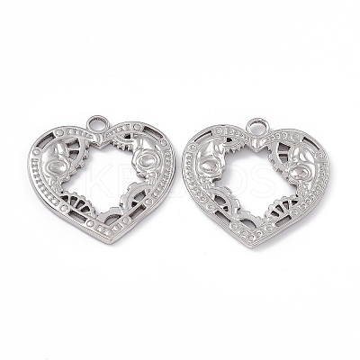 Non-Tarnish 304 Stainless Steel Pendants LS-STAS-B031-02P-1