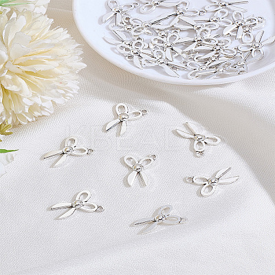 30Pcs Scissor Tibetan Style Zinc Alloy Pendants TIBEP-LP0001-21-1