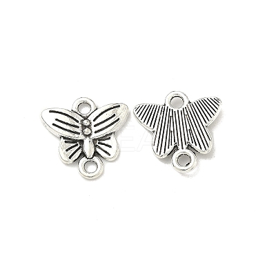 Butterfly Tibetan Style Alloy Links connectors TIBE-5369-AS-LF-1