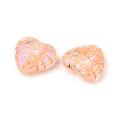 Transparent Glass Enamel Beads GLAA-S388-01F-1