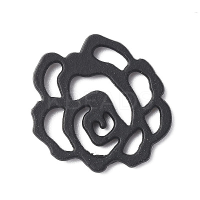 Rack Plating Spray Painted Alloy Cabochons PALLOY-M203-19B-1