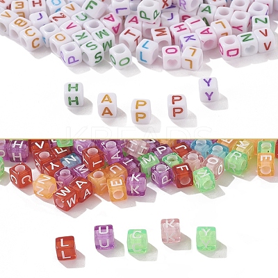 DIY 6mm Cube Bead Stretch Bracelet Kits for Children's Day DIY-YW0001-82-1