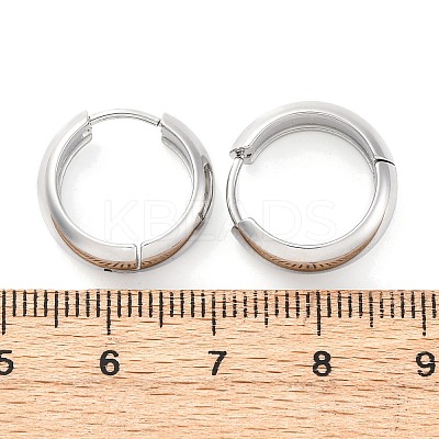 316 Surgical Stainless Steel Hoop Earrings for Women EJEW-G429-01B-P-1