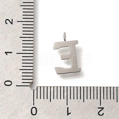 304 Stainless Steel Micro Pave Cubic Zirconia Pendants STAS-H228-06P-E-1