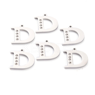Non-Tarnish 304 Stainless Steel Pendant Rhinestone Settings STAS-F267-09D-P-1