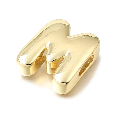 Brass Slide Charms KK-E802-33G-M-1