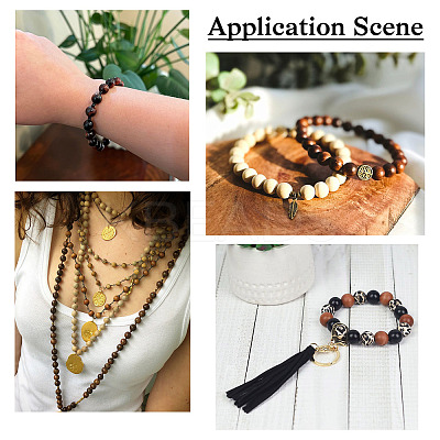 Natural Wood Beads WOOD-CD0001-02-1