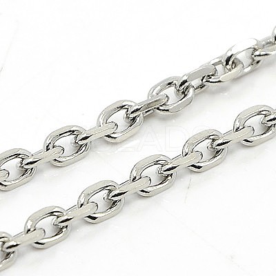 Tarnish Resistant 304 Stainless Steel Necklaces LS-NJEW-F027-40-3.5mm-1