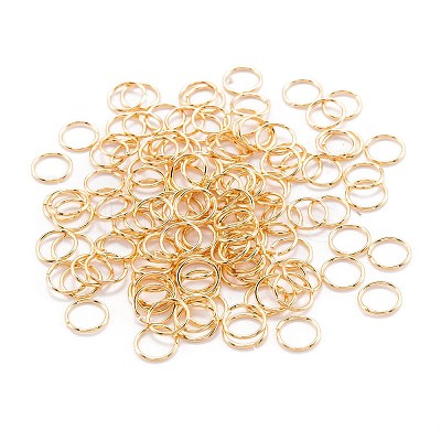 Brass Open Jump Rings X-KK-F824-108D-G-1