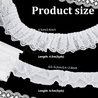 2 Styles Polyester & Chinlon Flower Ribbon OCOR-PH0004-59-1