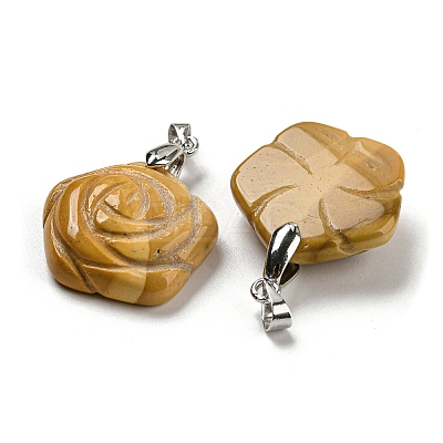 Natural Mookaite Carved Pendants G-I319-02P-A02-1