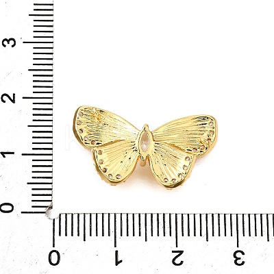 Brass Pave Clear Cubic Zirconia Links KK-D356-20G-1