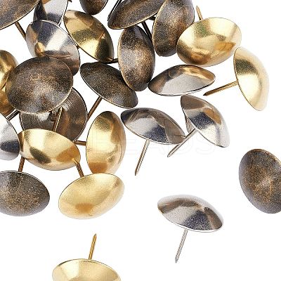 Iron Round Head Nails AJEW-GA0001-50-1