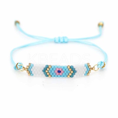 Glass Seed Braided Bead Bracelet BJEW-A121-52-1