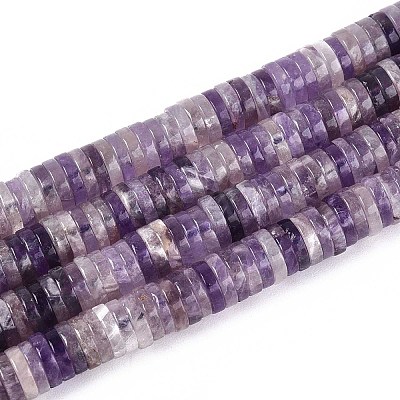 Natural Amethyst Beads Strands G-T142-6mm-12-1