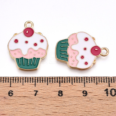 Eco-Friendly Alloy Enamel Pendants ENAM-Q437-017-NR-1