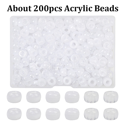 200Pcs Acrylic Beads KY-YW0002-06B-1