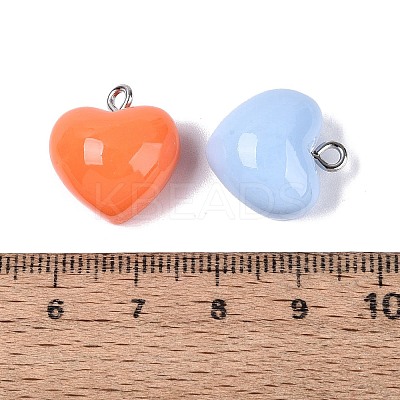 Opaque Resin Pendants RESI-Q232-02-1