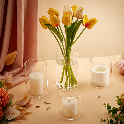 4Pcs 4 Style High Borosilicate Straight Plants Propagation Vase GLAA-BC0001-27-1