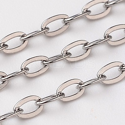 Tarnish Resistant 304 Stainless Steel Cable Chains CHS-L015-29-1