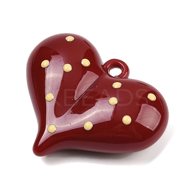 Opaque Acrylic Enamel Pendants OACR-B036-12C-1