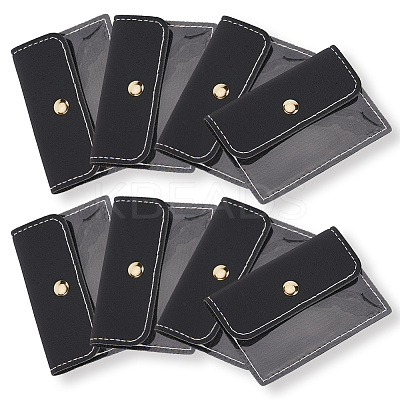 8Pcs Portable Imitation Leather Jewelry Bags for Travel ABAG-SP0001-38B-1