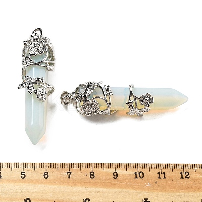 Synthetic Opalite Big Pointed Pendants G-A172-16K-1