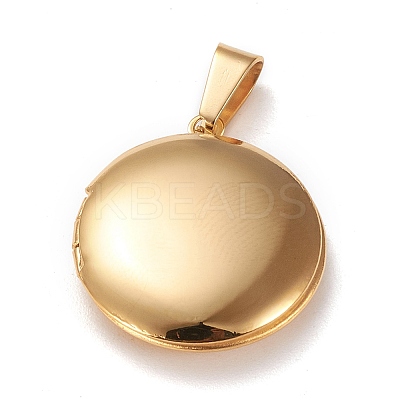 Ion Plating(IP) 316 Stainless Steel Locket Pendants LS-STAS-K197-07G-1