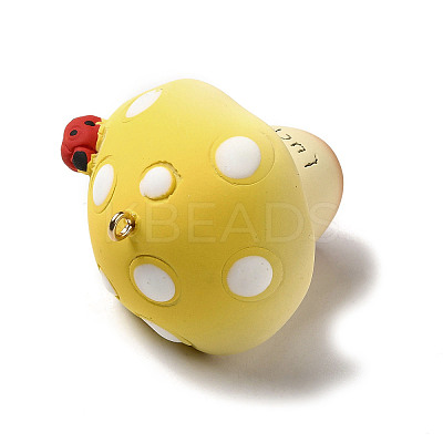 Mushroom Resin Big Pendants LS-CRES-B013-A05-1