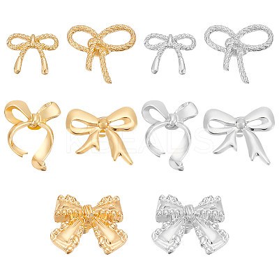 10 Pairs 10 Styles Alloy Stud Earrings EJEW-UN0002-48-1