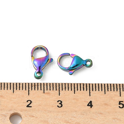 304 Stainless Steel Lobster Claw Clasps STAS-T065-15mm-34RC-1