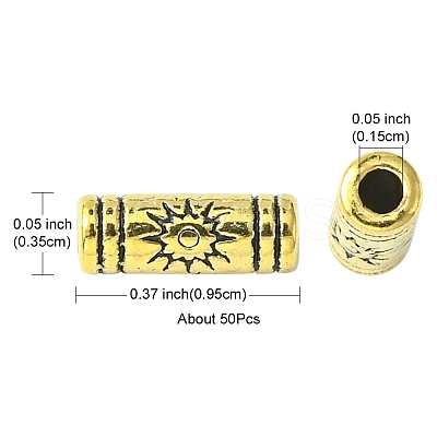 Tibetan Style Alloy Beads PALLOY-YW0001-68-1