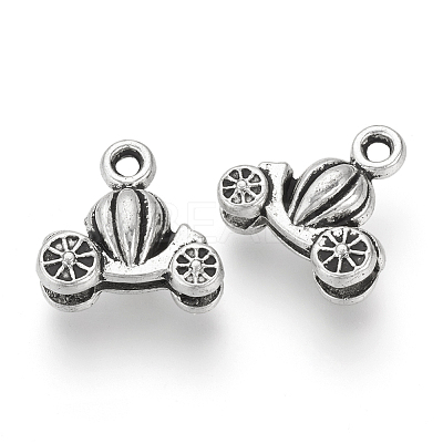 Tibetan Style Alloy Charms X-TIBEP-Q076-066AS-RS-1