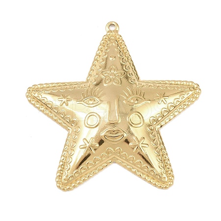 304 Stainless Steel Pendants STAS-Z180-01G-02-1