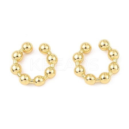 Rack Plating Brass Cuff Earrings LS-EJEW-L261-012G-1